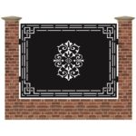 Panou de gard mare din tabla debitata cu plasma MAX MAJESTIC 1500x1940 mm