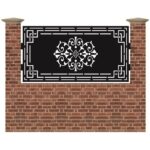 Panou de gard mic din tabla decupata cu plasma MAJESTIC 990x1940 mm