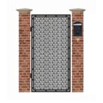 Poarta pietonala din tabla debitata cu plasma GEOMETRIC 1940 x 990 mm