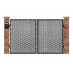 Poarta acces auto mica din tabla debitata cu plasma GEOMETRIC 3000x1940 mm