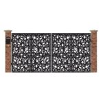 Poarta acces auto mare din tabla debitata cu plasma N280 3884x1940 mm