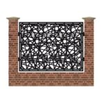 Panou de gard mare din tabla debitata cu plasma N280 1500x1940 mm