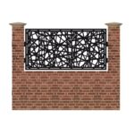 Panou de gard mic din tabla debitata cu plasma N280 990x1940 mm