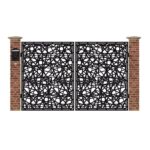 Poarta acces auto mica din tabla debitata cu plasma N280 3000x1940 mm