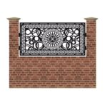 Panou de gard mic din tabla debitata cu plasma GRECIA 990x1940 mm