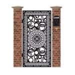 Poarta pietonala din tabla debitata cu plasma GRECIA 1940 x 990 mm