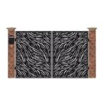 Poarta acces auto mica din tabla debitata cu plasma ZEBRA 3000x1940 mm