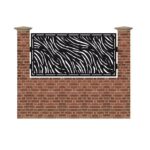 Panou de gard mic din tabla debitata cu plasma ZEBRA 990x1940 mm