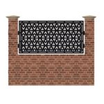 Panou de gard mic din tabla debitata cu plasma N309 990x1940 mm