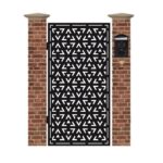 Poarta pietonala din tabla debitata cu plasma N309 1940 x 990 mm